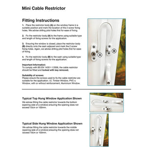 Flexible Window Cable Restrictor