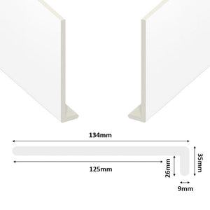 Window Sill Cover Boards - Square Edge (1m Length)